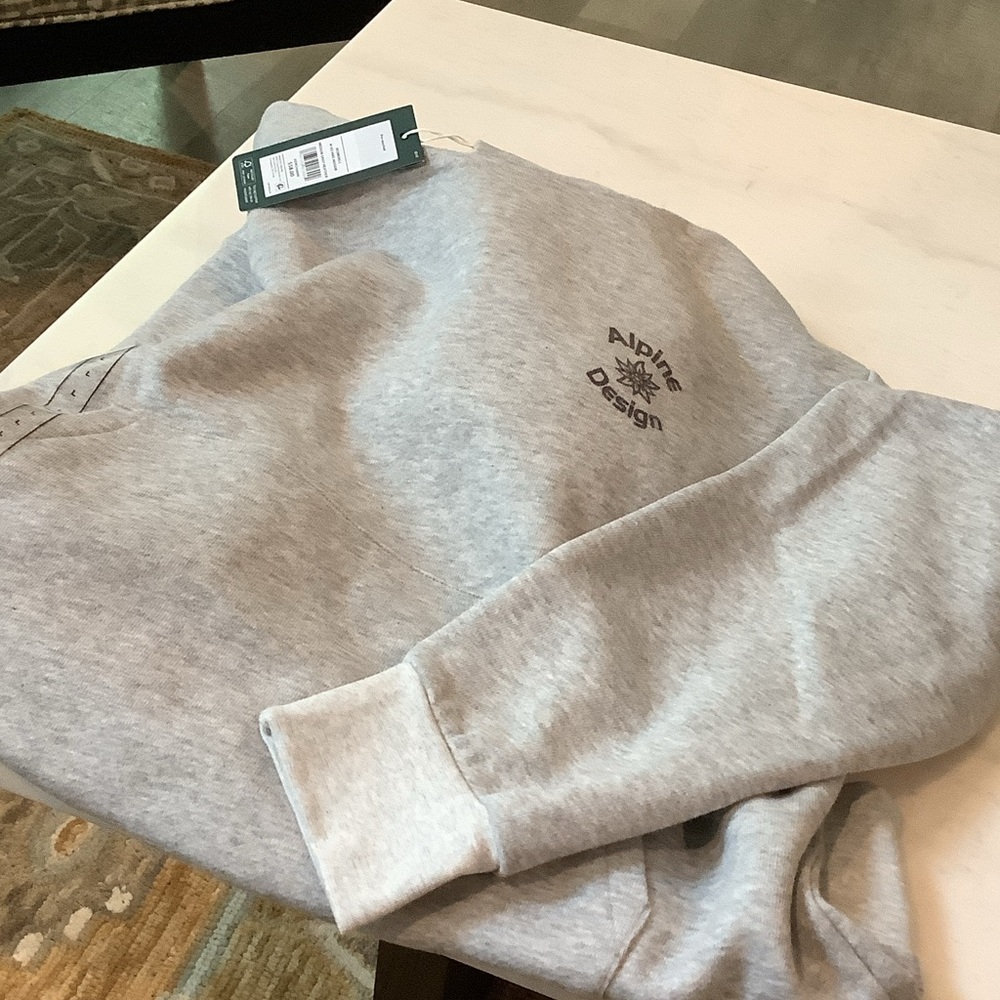Alpine Design Light Gray Pullover Hoodie. Women’s, brand new. - Picture 3 of 3